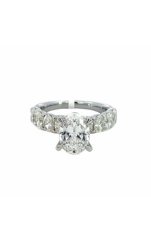 14K White Gold Diamond Engagement Ring