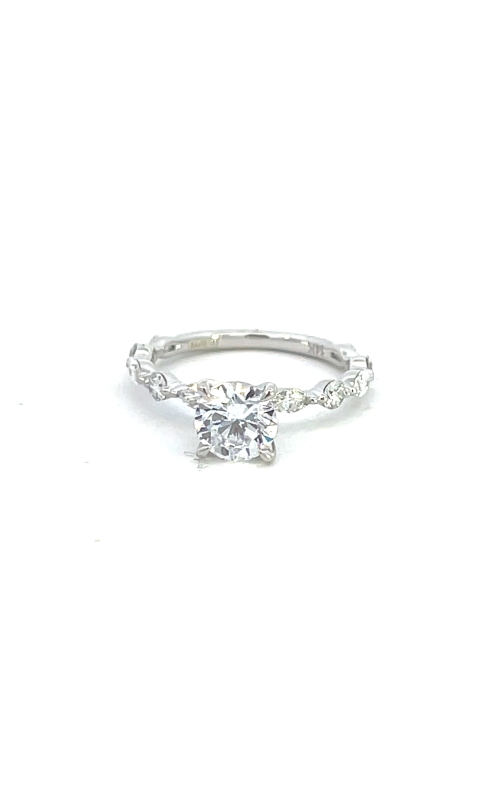 14K White Gold Diamond Engagement Ring