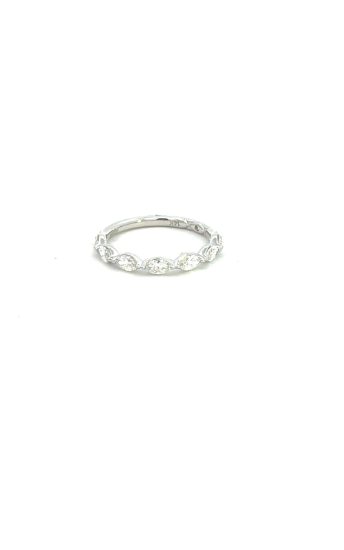 14K White Gold Prong Ladies Wedding Band