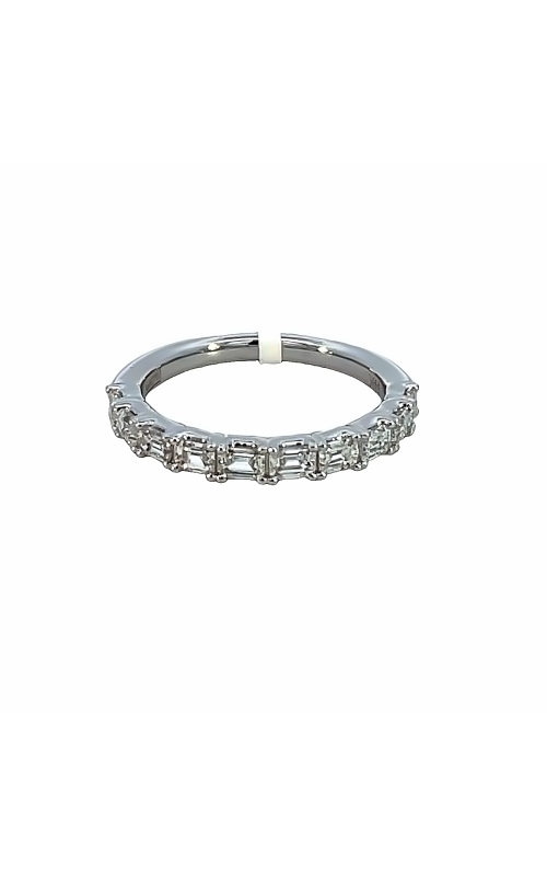 14K White Gold Prong Ladies Wedding Band