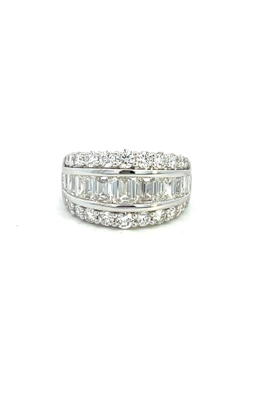 14K White Gold Channel Ladies Wedding Band