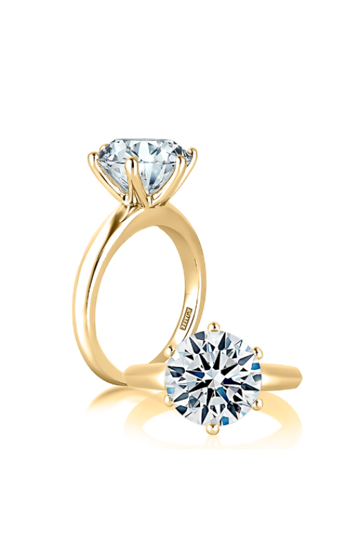 14K Yellow Gold Solitaire Engagement Ring