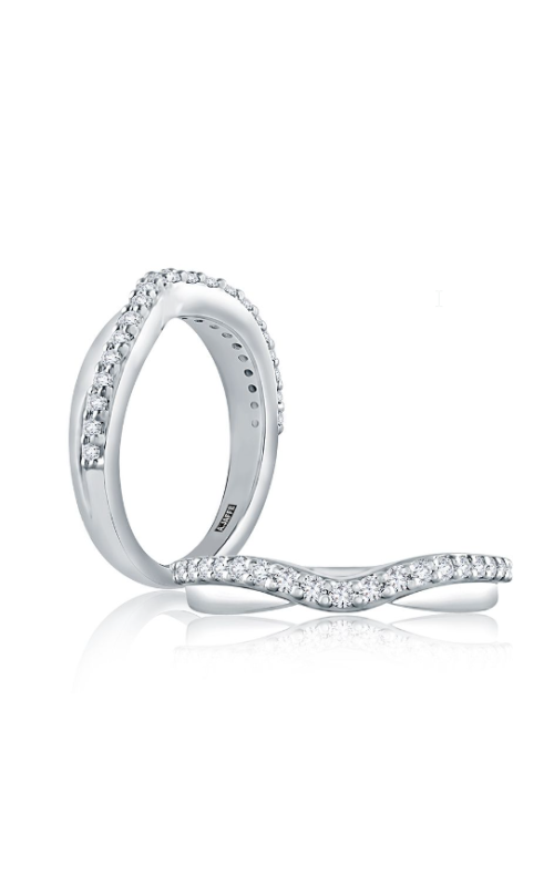 14K White Gold Prong Ladies Wedding Band