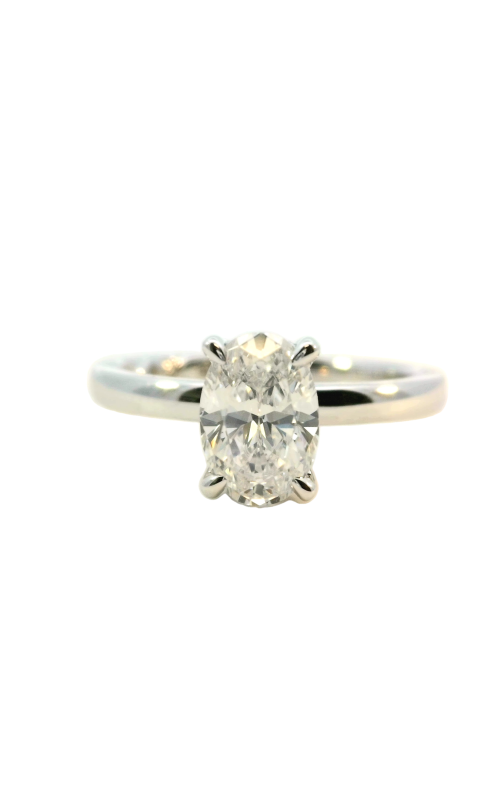 14K White Gold Diamond Engagement Ring