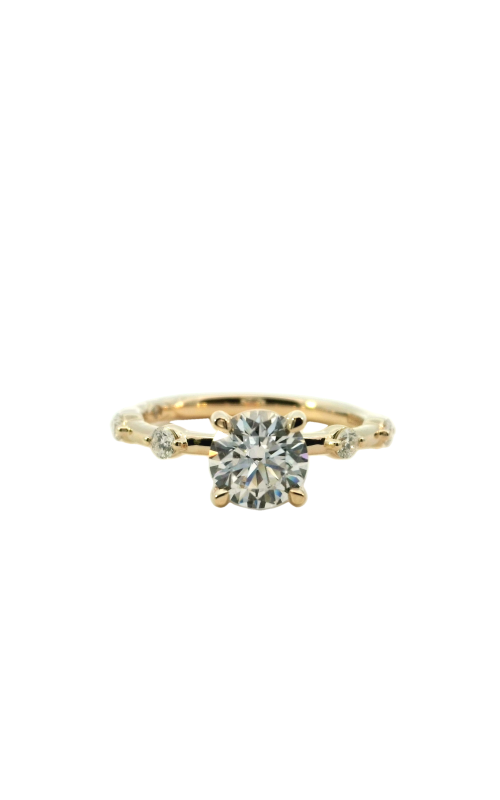 14K Yellow Gold Diamond Engagement Ring