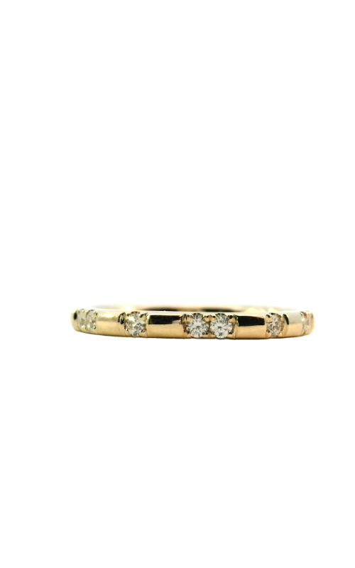 14K Yellow Gold Prong Ladies Wedding Band