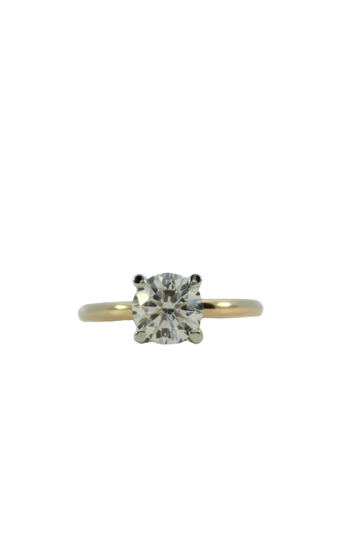 14K Yellow Gold Diamond Engagement Ring