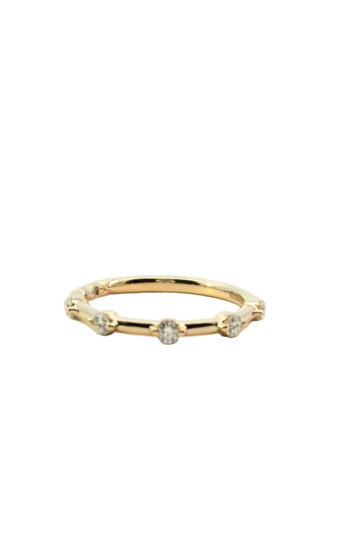 14K Yellow Gold Prong Ladies Wedding Band