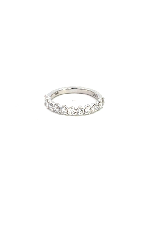 14K White Gold Prong Ladies Wedding Band