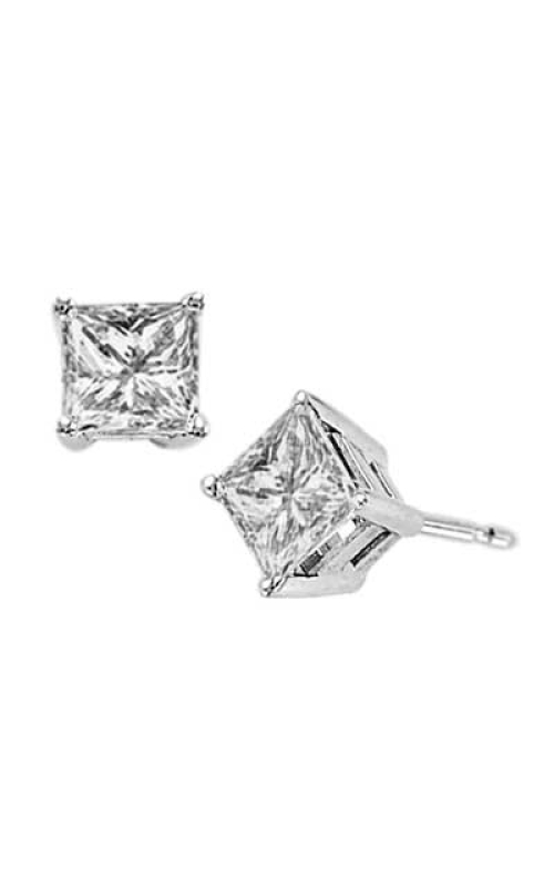 14 White Gold Stud and Diamond Earrings