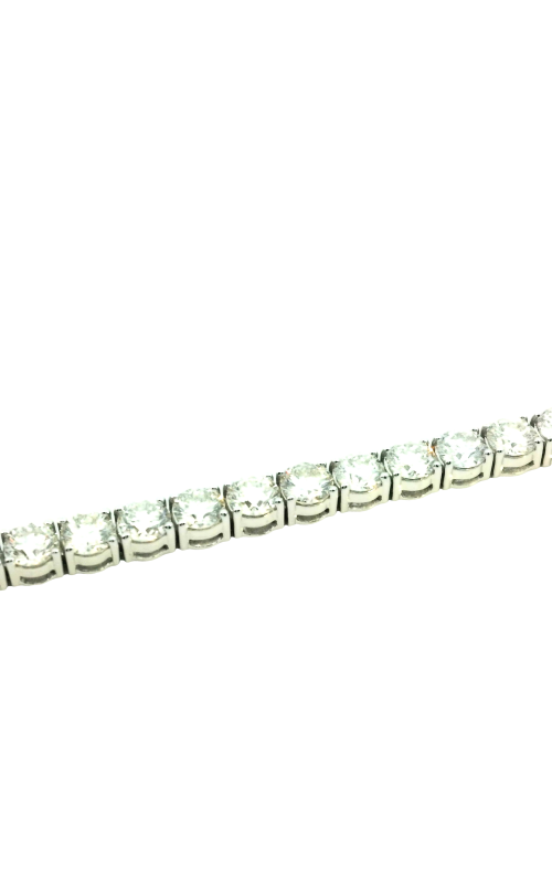 14K White Gold Tennis and Diamond Bracelet