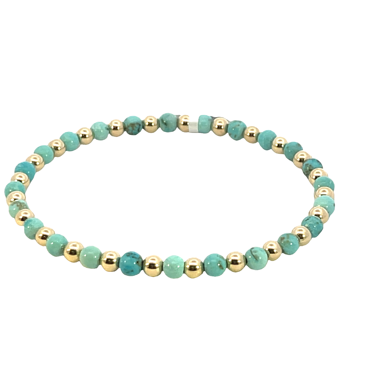 Gemstone Bracelet with Gold selling Filed beads