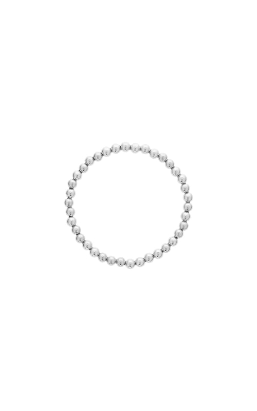 Sterling Silver Beaded and Stretch Bracelet