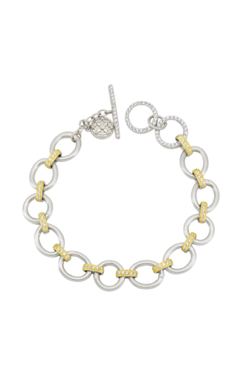 Sterling Silver (925) and 14K Yellow Gold Chain Bracelet