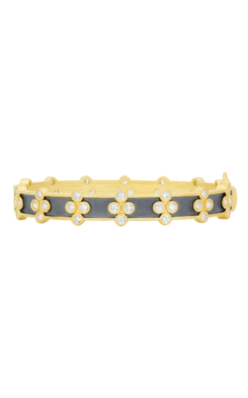 Sterling Silver (925), 14K Yellow Gold Plated, Black Rhodium Plated and CZ Bangle and CZ Bracelet