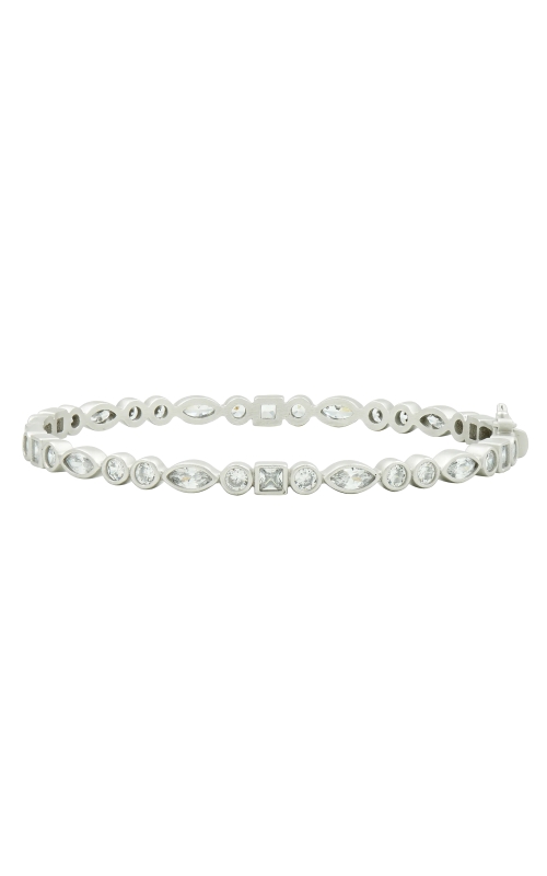 Sterling Silver (925) Bangle and CZ Bracelet