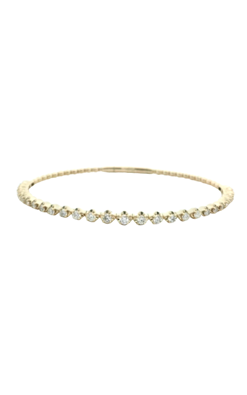 14K Yellow Gold Diamond and Bangle Bracelet