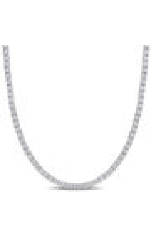 14K White Gold Diamond Necklace