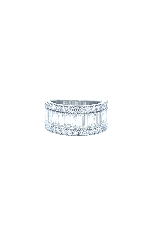 14K White Gold Diamond Ladies Wedding Band