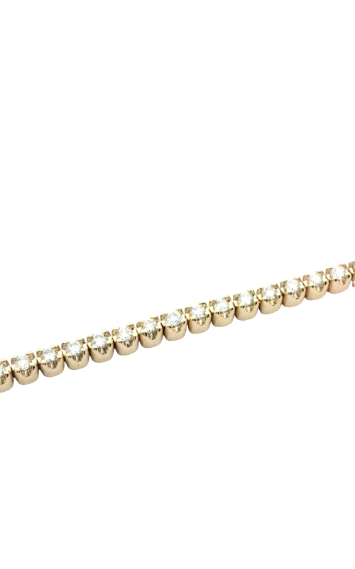 14K Yellow Gold Tennis and Diamond Bracelet