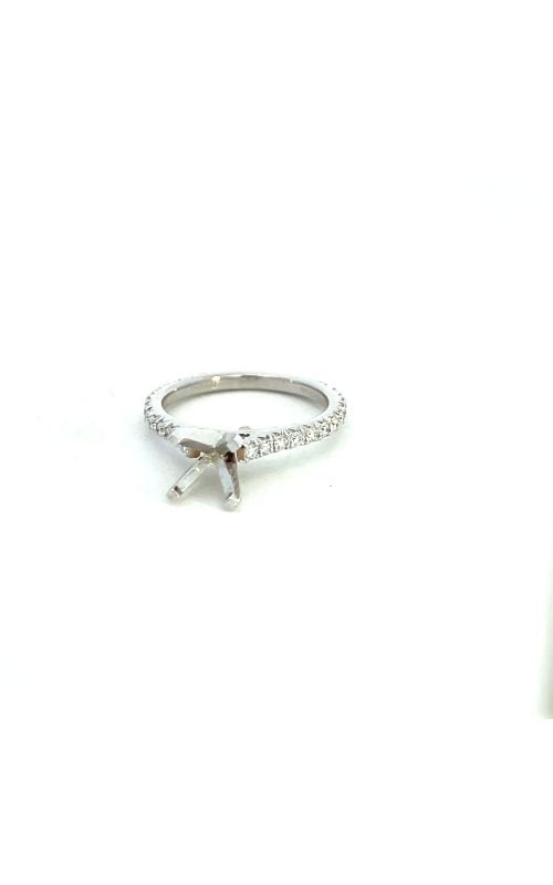 18K White Gold Diamond Engagement Ring