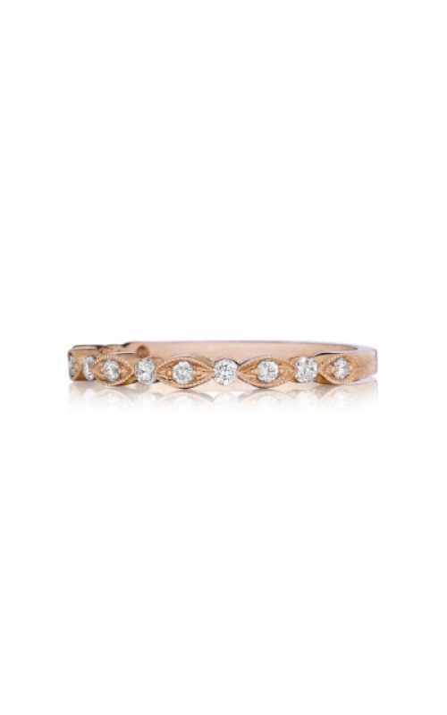 14K Rose Gold Diamond Ladies Wedding Band