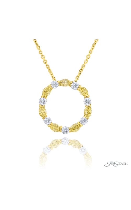 18K Yellow Gold Diamond and Gemstone Necklace