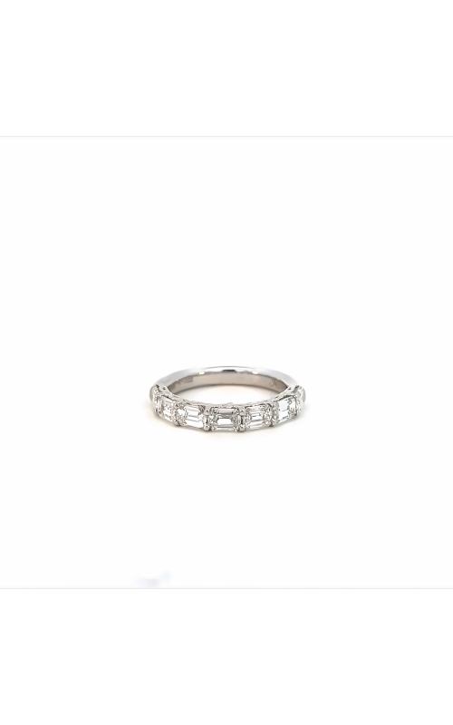 Platinum Prong Ladies Wedding Band