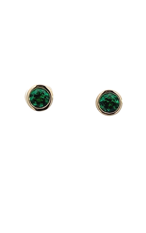 14k Yellow Gold Stud and Gemstone Earrings