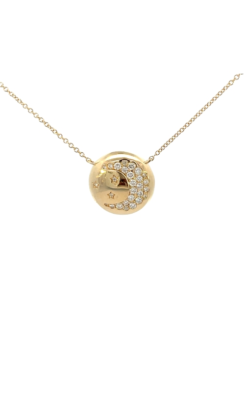 14K Yellow Gold Diamond Necklace