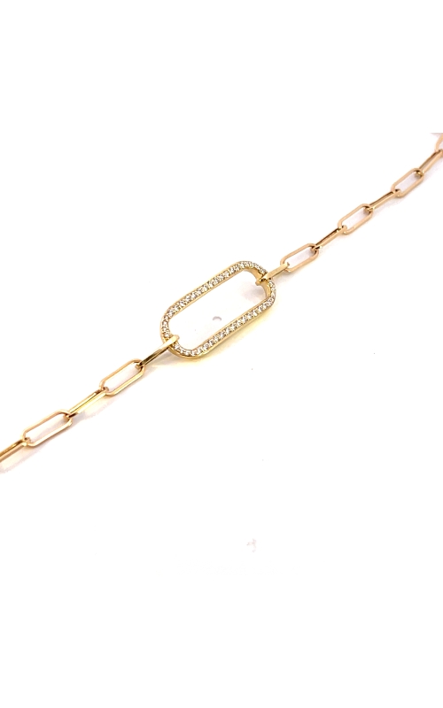 14K Yellow Gold Chain and Diamond Bracelet