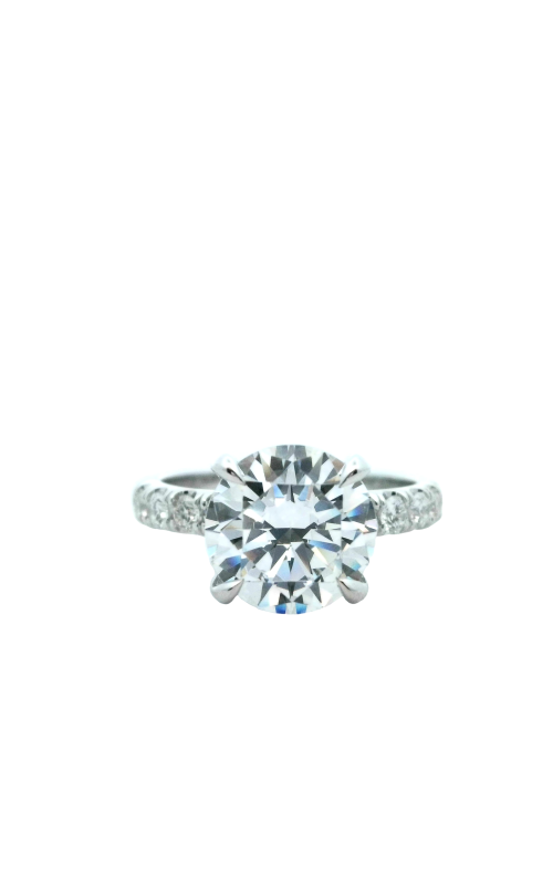 18K White Gold Diamond Engagement Ring