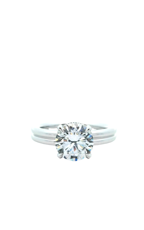 18K White Gold Diamond Engagement Ring