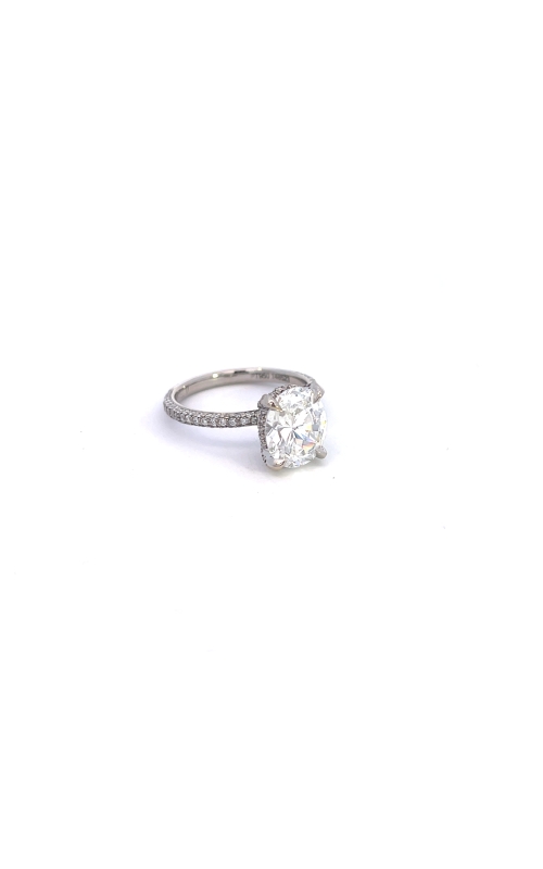 Platinum Sidestone Engagement Ring