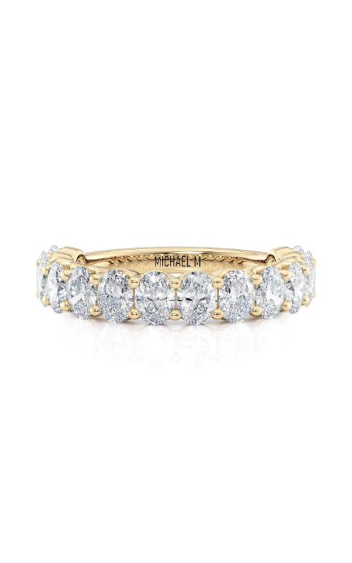 18K Yellow Gold Prong Ladies Wedding Band