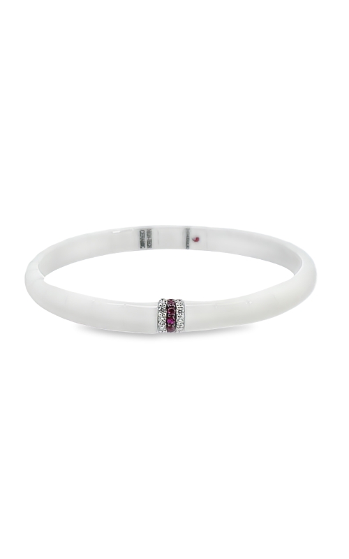 Roberto Demeglio White Ceramic Stretch Bracelet